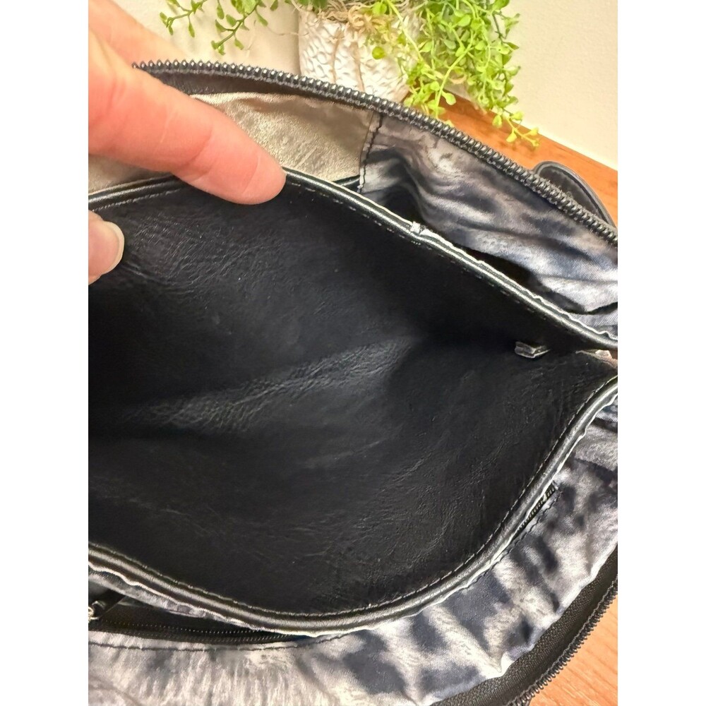 k.Carrol Woven Vegan Leather Crossbody Bag - Black - Picture 7 of 10